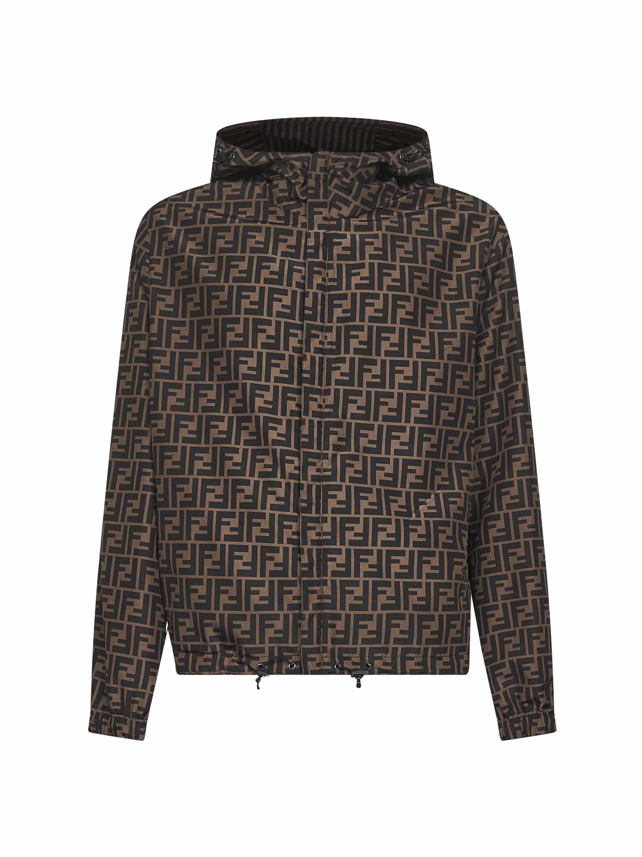 Brown Reversible Hooded Windbreaker sold by Lord & Taylor product image thumbnail 3