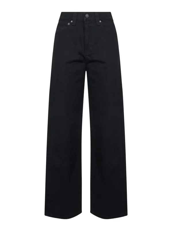 Black Cotton Denim Bonnie Jeans sold by Lord & Taylor