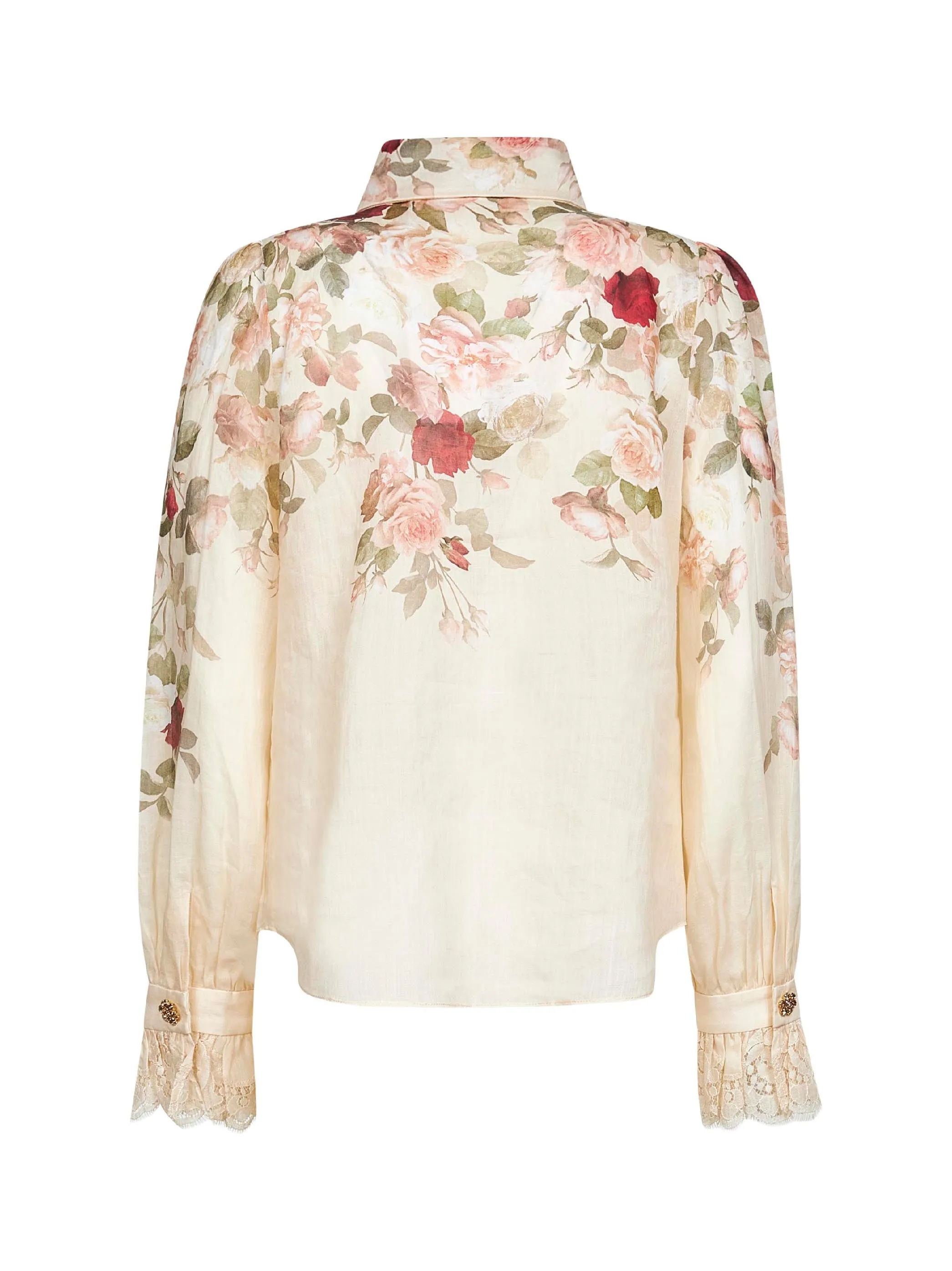 Cream Cascade Print Hypnotic Tux Shirt sold by Lord & Taylor product image thumbnail 2