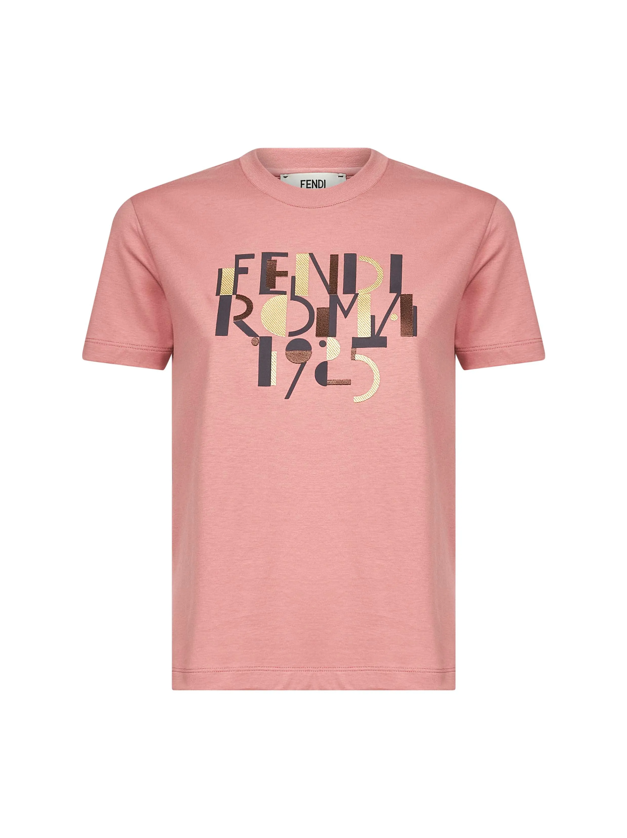 Pink Fendi Roma 1925 Print T-Shirt sold by Lord & Taylor