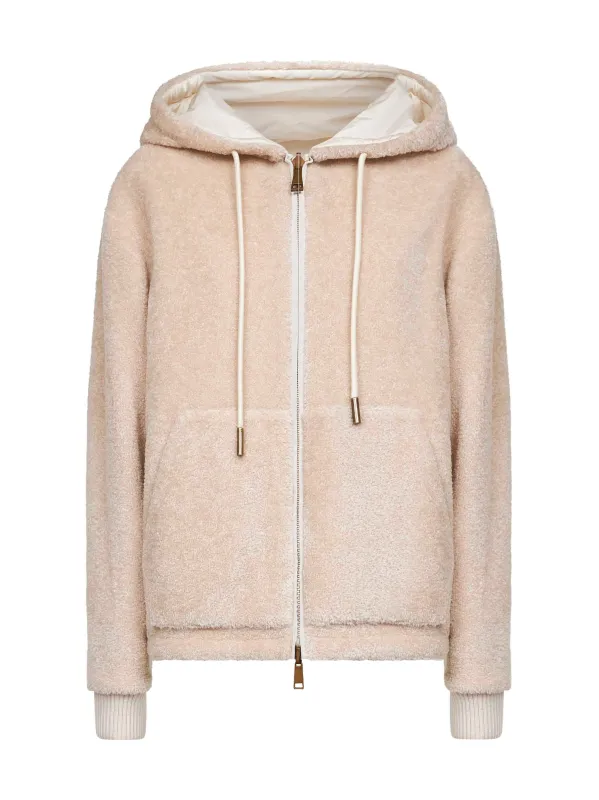 White Reversible Padded Hoodie sold by Lord & Taylor