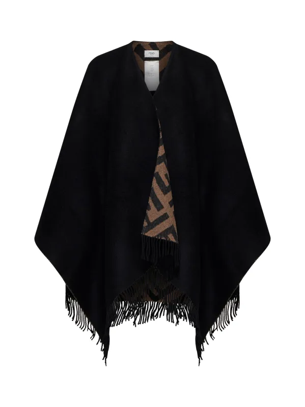 Multicolor FF Cashmere and Wool Poncho sold by Lord & Taylor