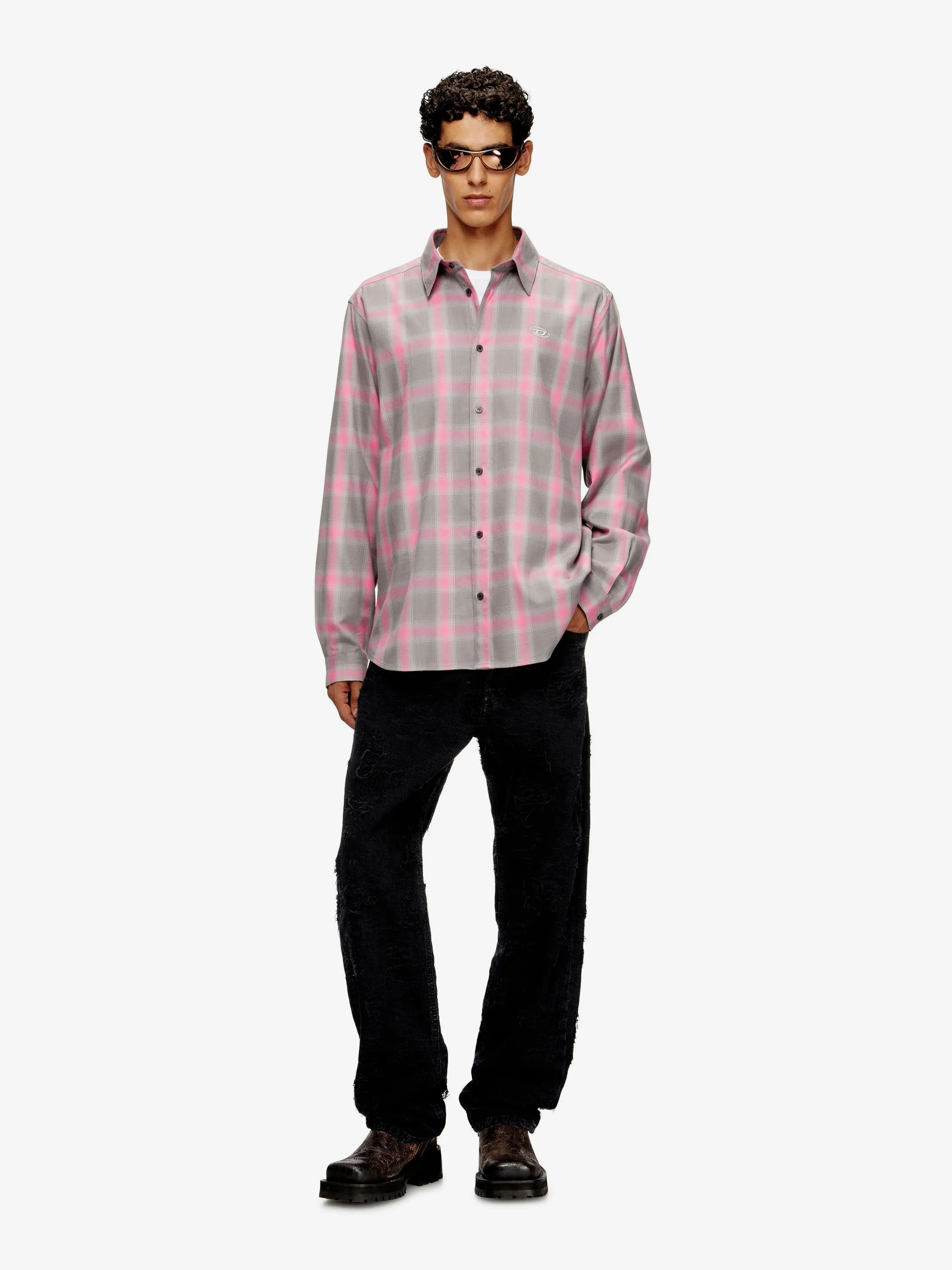 S-Simply Check Cotton Blend Shirt sold by Lord & Taylor product image thumbnail 2