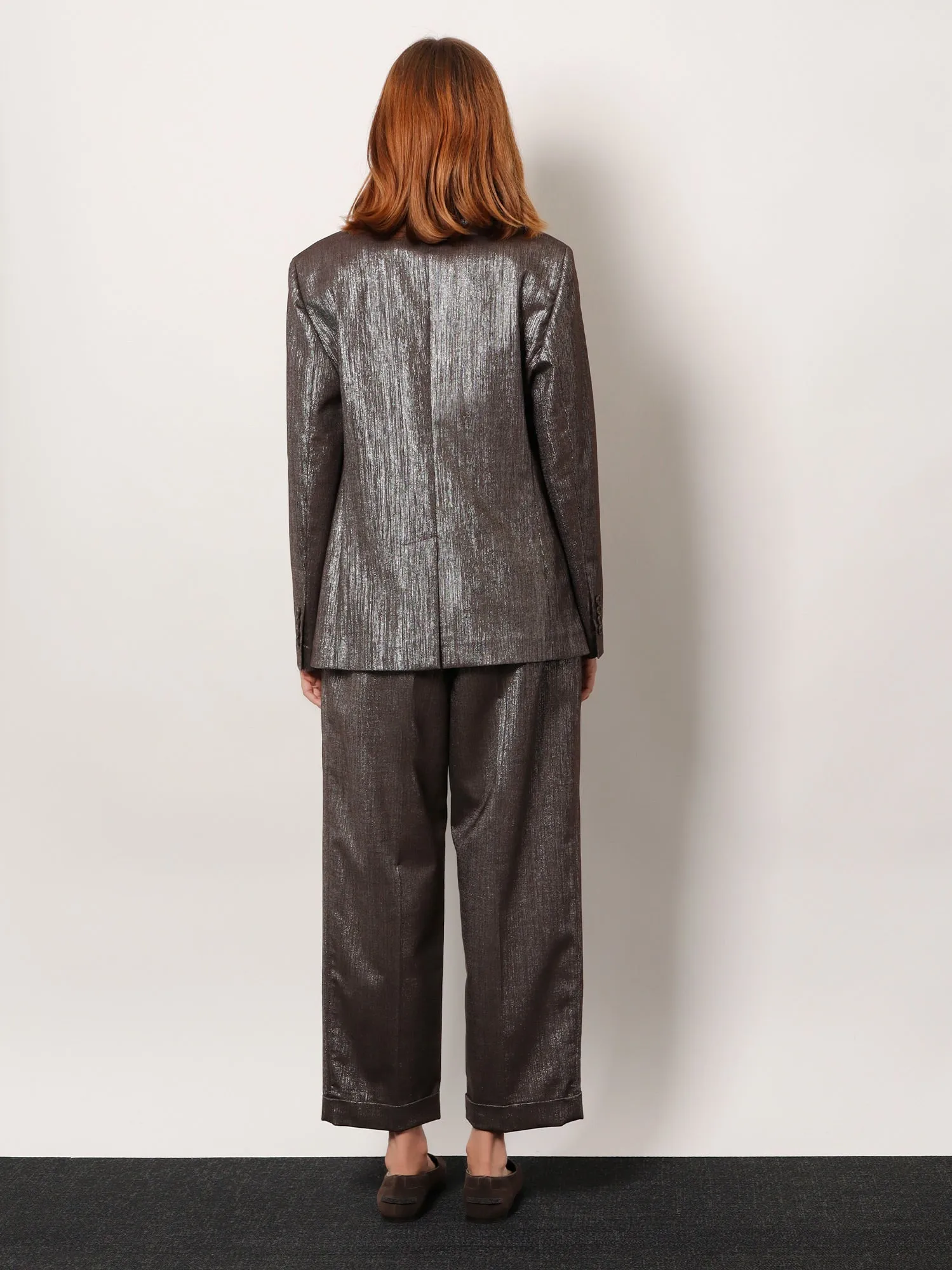 Single-Breasted Lurex Fabric Blazer sold by Lord & Taylor product image thumbnail 3