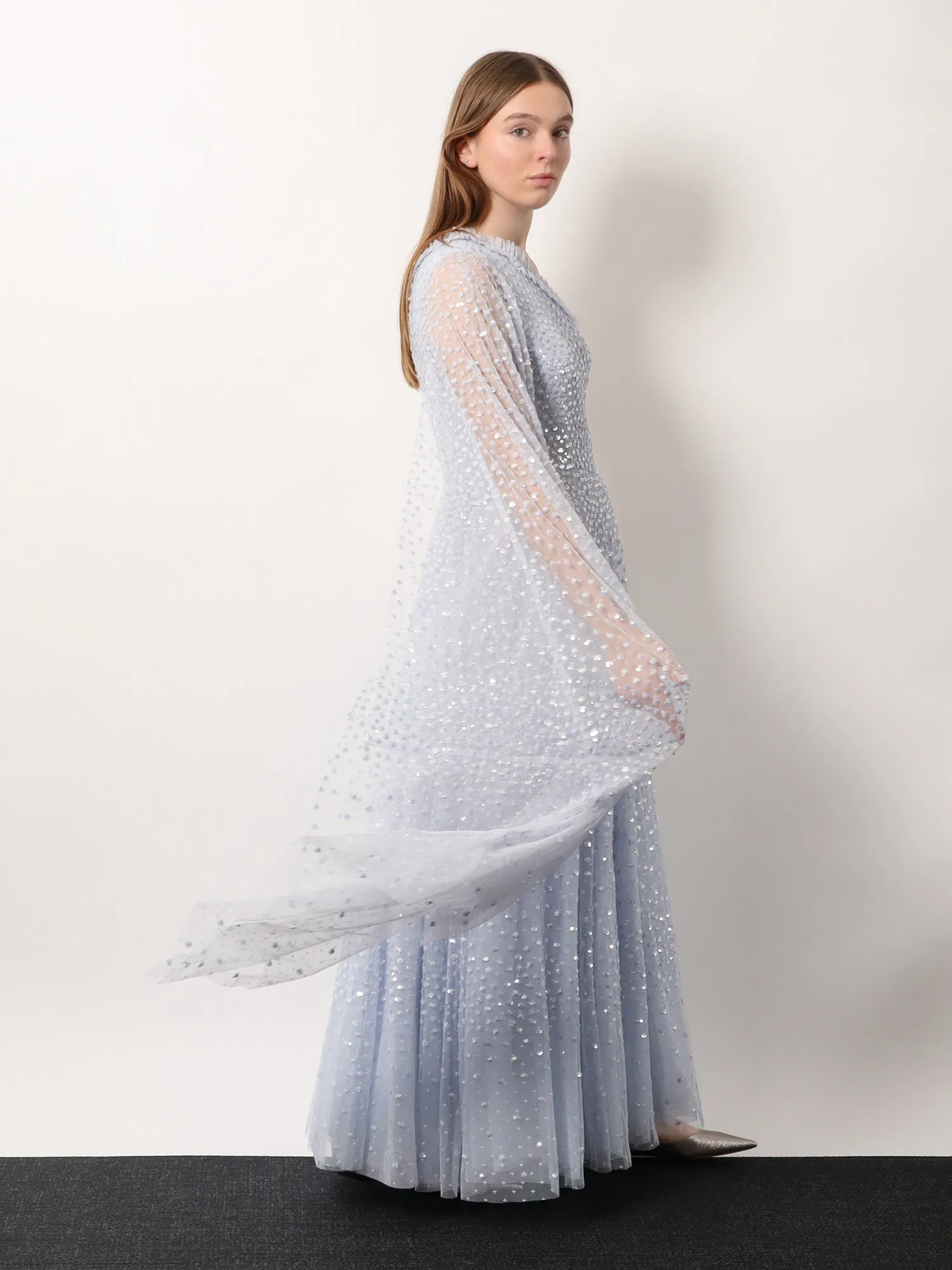 One-Shoulder Sequin Long Dress sold by Lord & Taylor product image thumbnail 2