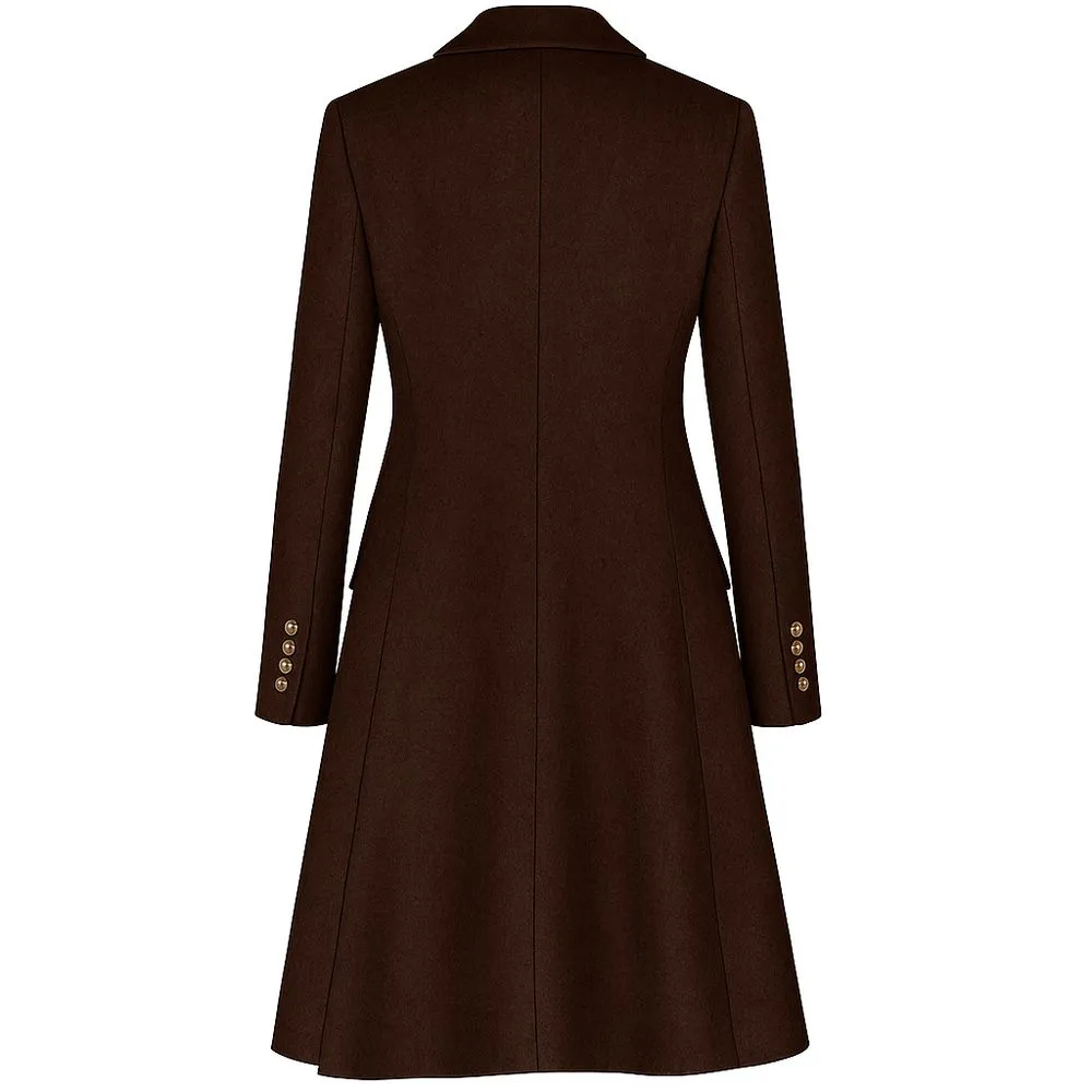 Brown Wool Women Coat sold by Lord & Taylor product image thumbnail 2