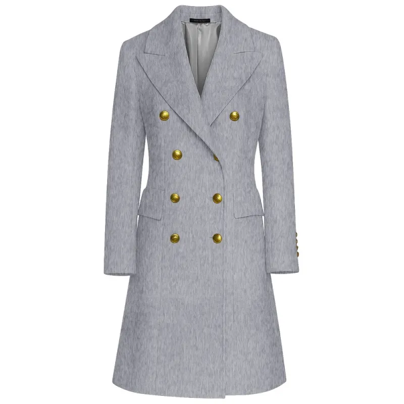 Gray Wool Women Coat sold by Lord & Taylor