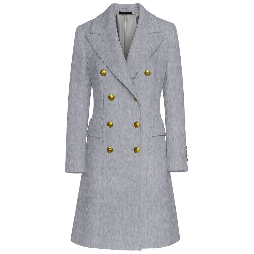 Gray Wool Women Coat sold by Lord & Taylor