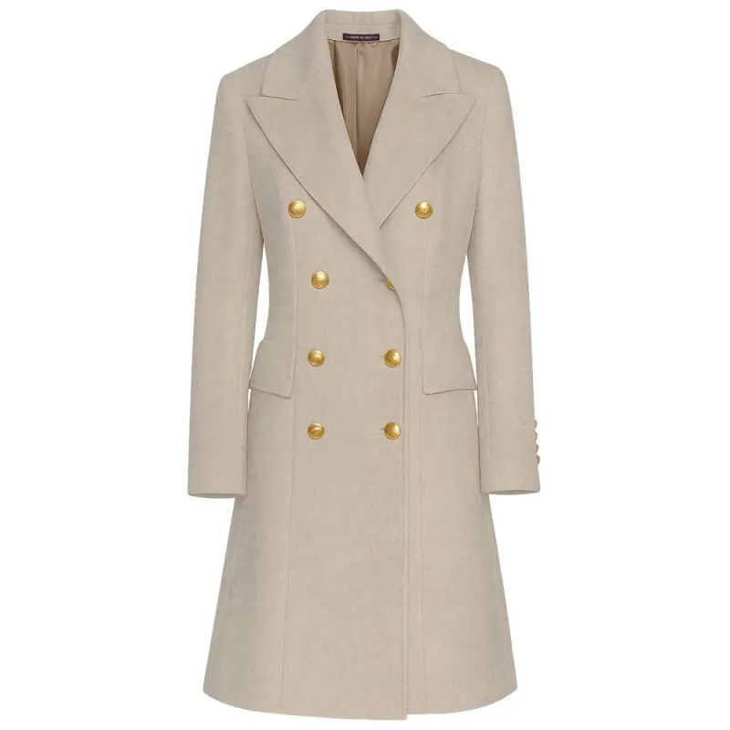 Beige Wool Women Coat sold by Lord & Taylor