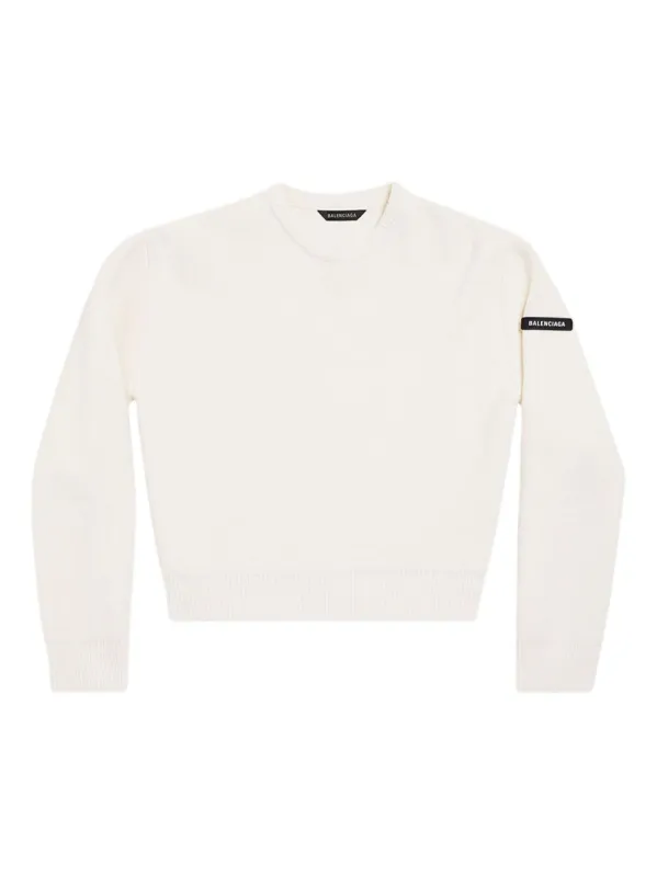 NATURAL ROUND NECK SWEATER made by Balenciaga
