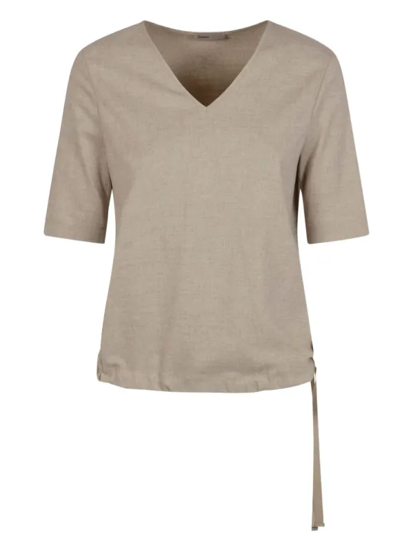 V-NECK TOP WITH SIDE TIE sold by Lord & Taylor
