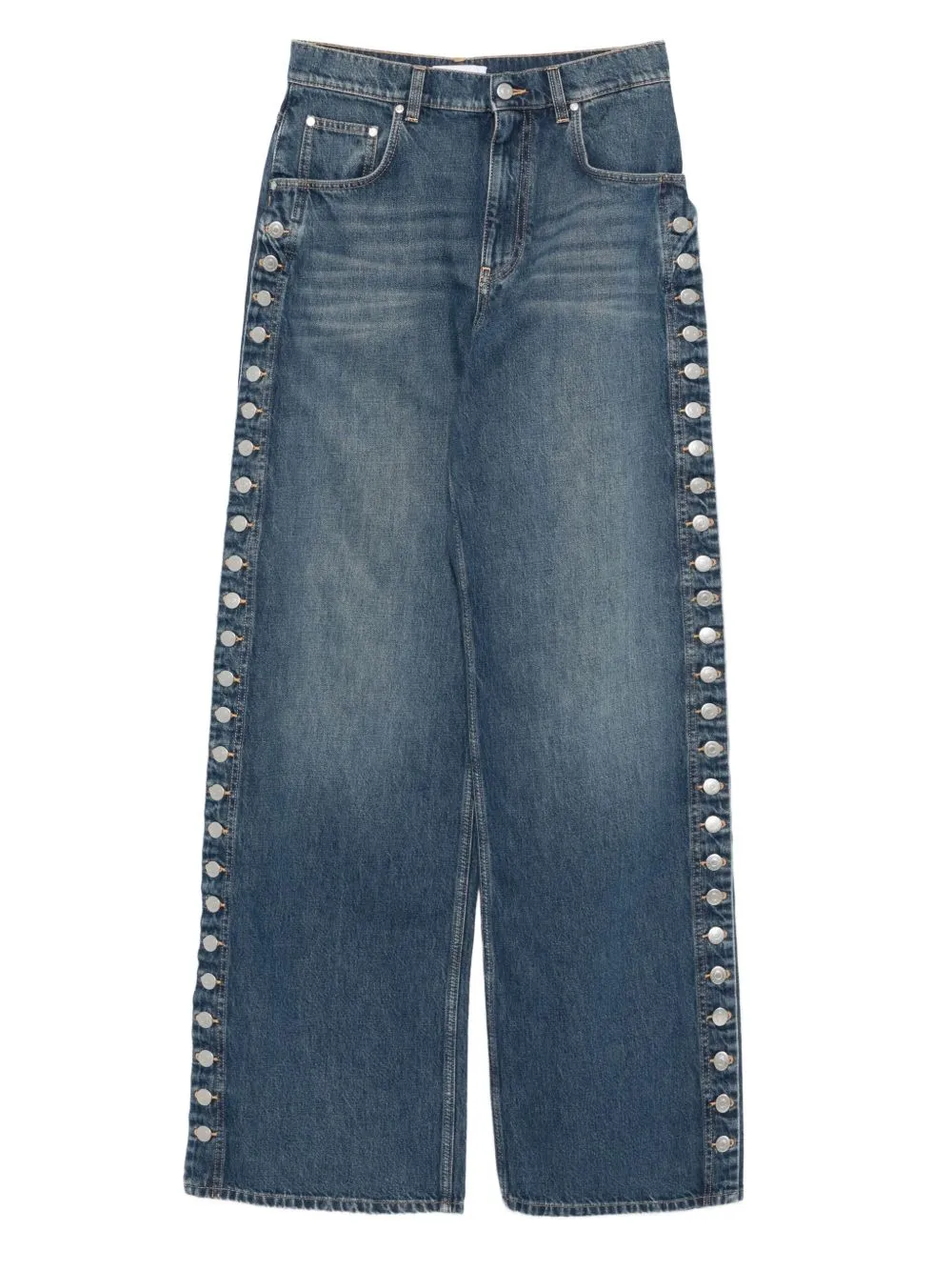 WIDE-LEG DENIM JEANS sold by Lord & Taylor