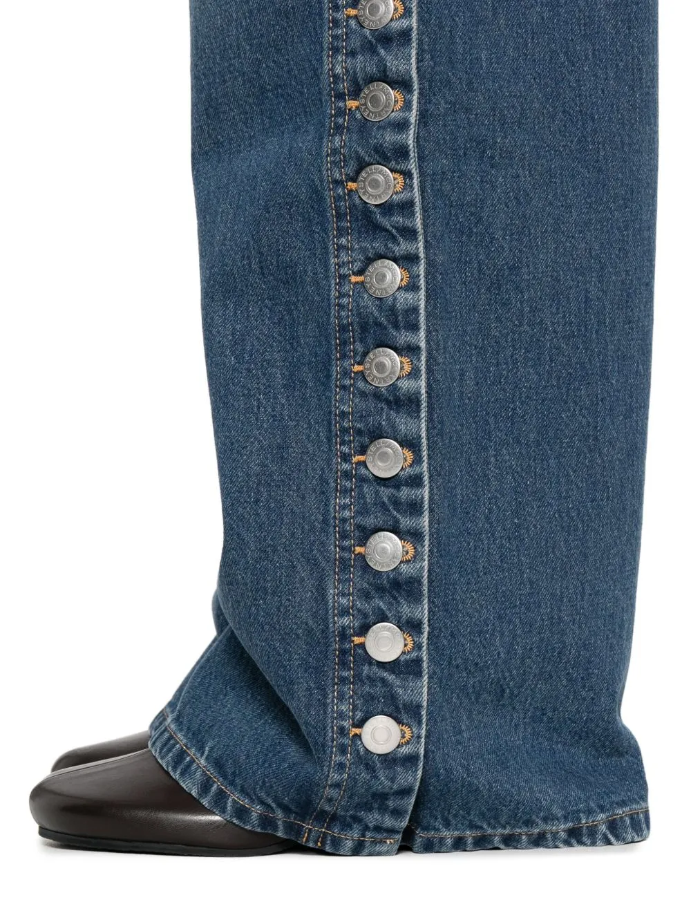 WIDE-LEG DENIM JEANS sold by Lord & Taylor product image thumbnail 5