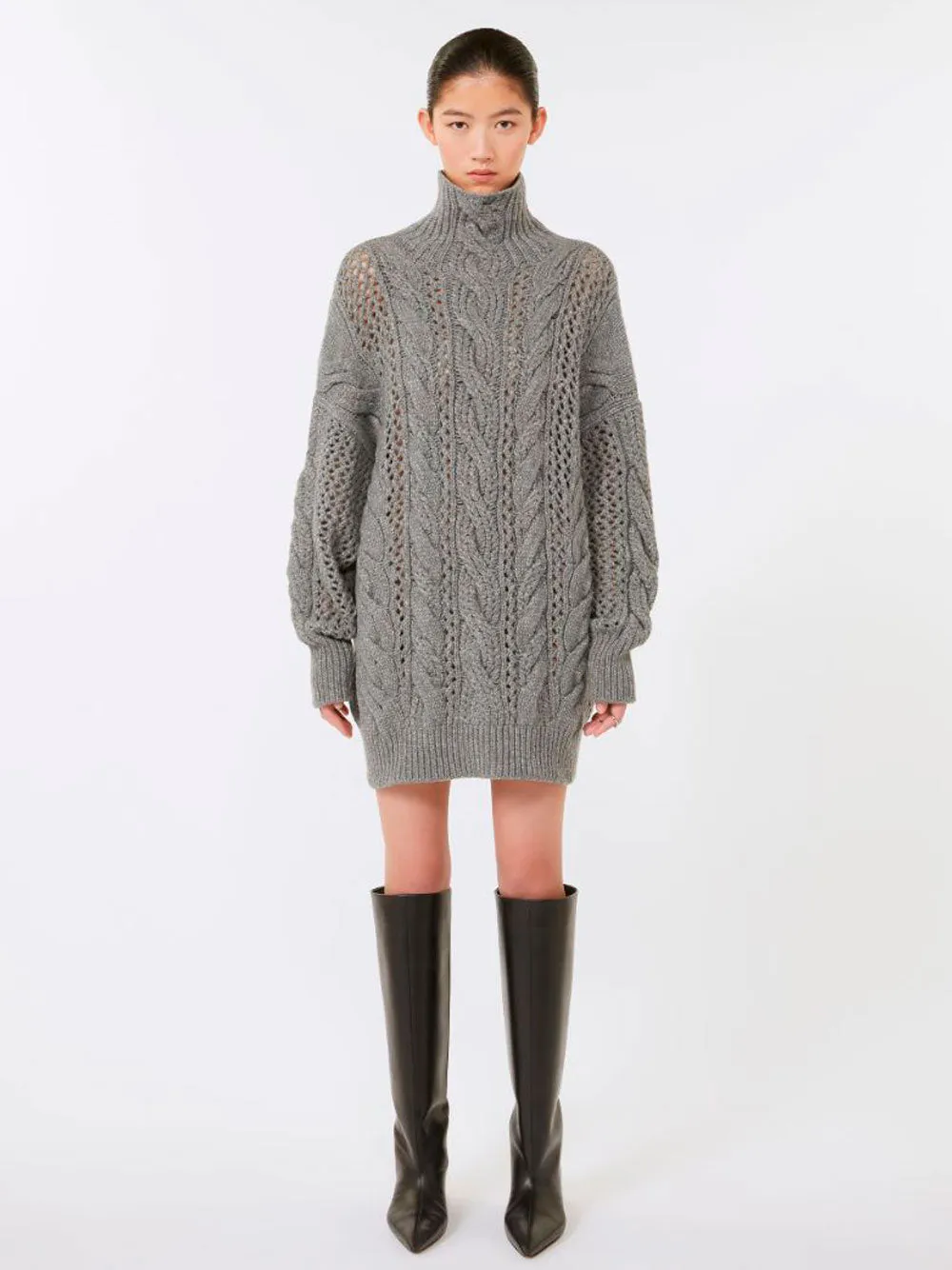 OVERSIZED CABLE-KNIT WOOL BLEND SWEATER sold by Lord & Taylor product image thumbnail 2
