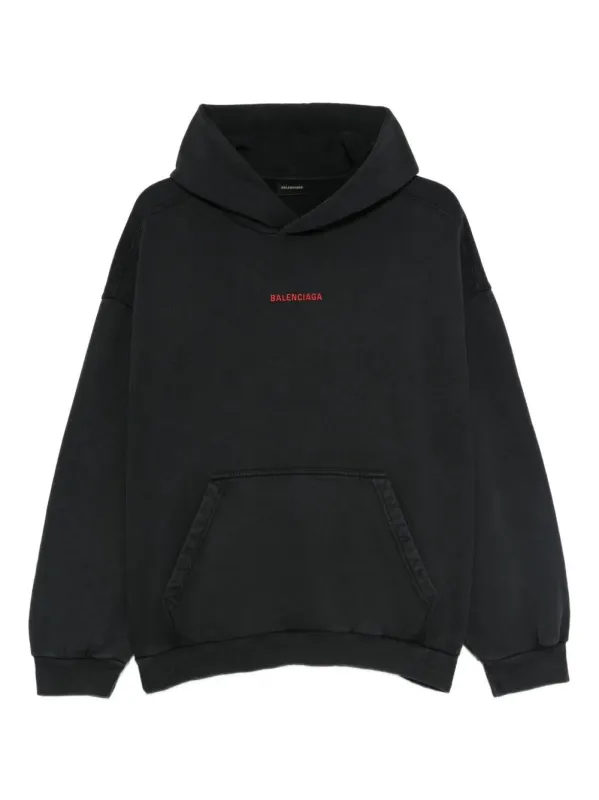 BALENCIAGA BACK MEDIUM FIT HOODIE IN FADED FLEECE sold by Lord & Taylor