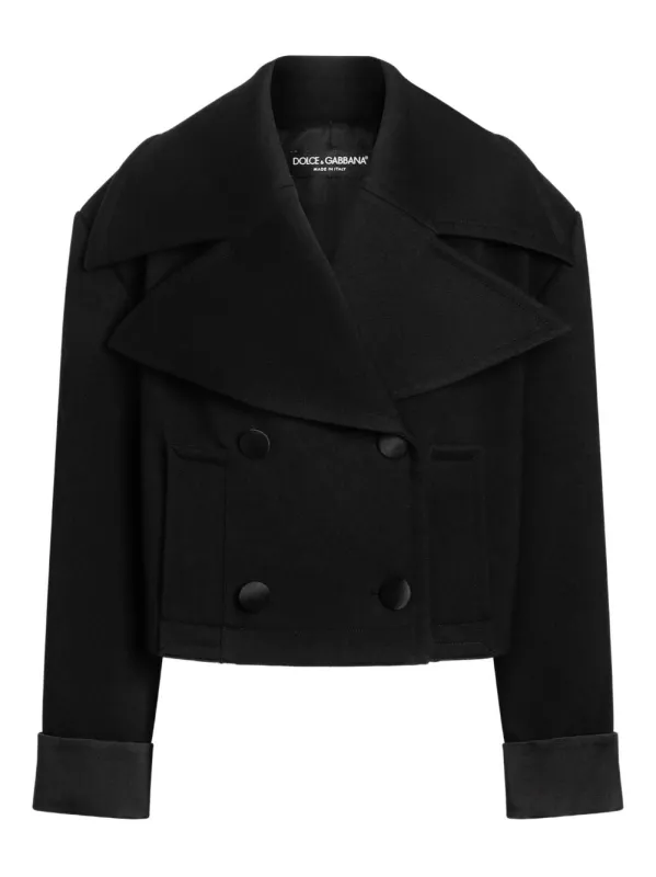 CROPPED JACKET WITH DOUBLE-BREASTED DESIGN sold by Lord & Taylor