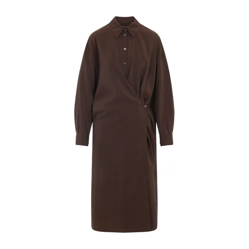 STRAIGHT COLLAR TWISTED DRESS sold by Lord & Taylor