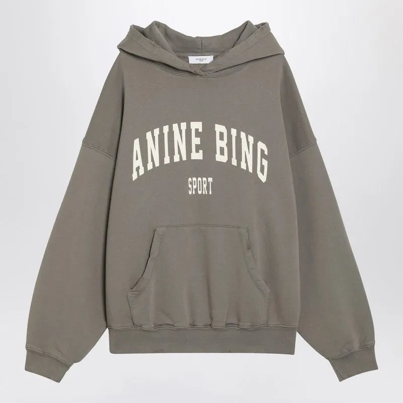 DUSTY OLIVE HOODED SWEATSHIRT WITH LOGO PRINT sold by Lord & Taylor
