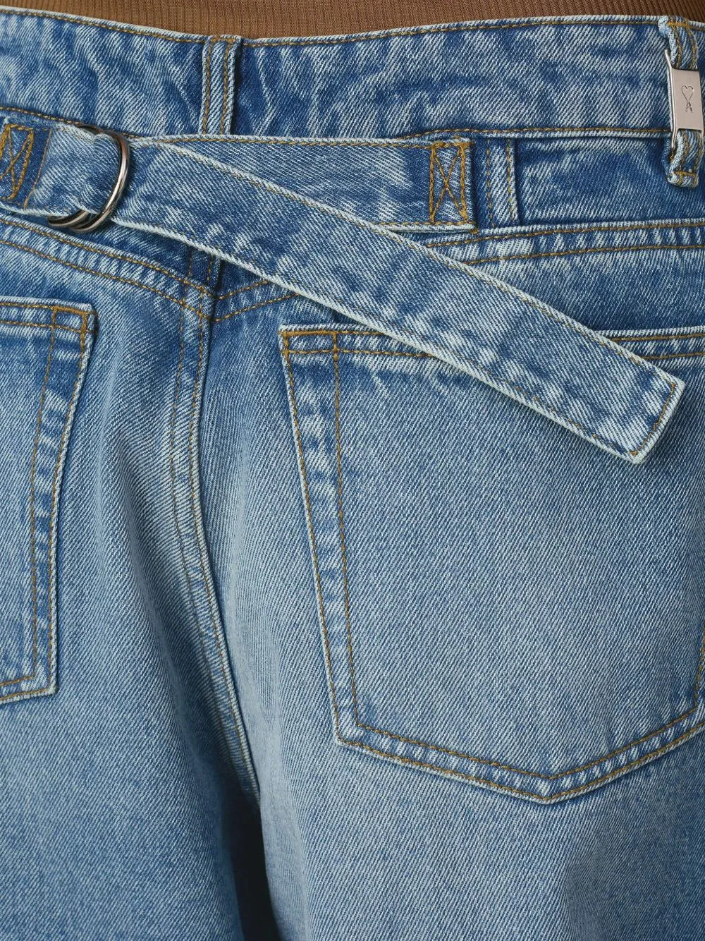 WIDE-LEG DENIM JEANS sold by Lord & Taylor product image thumbnail 4