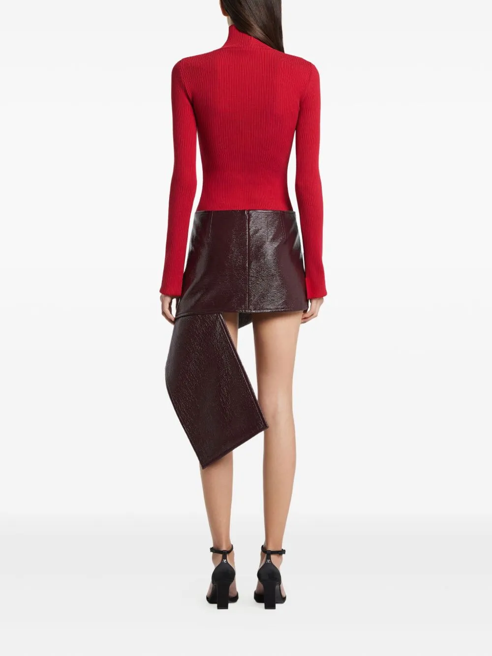 VINYL MINI SKIRT sold by Lord & Taylor product image thumbnail 3