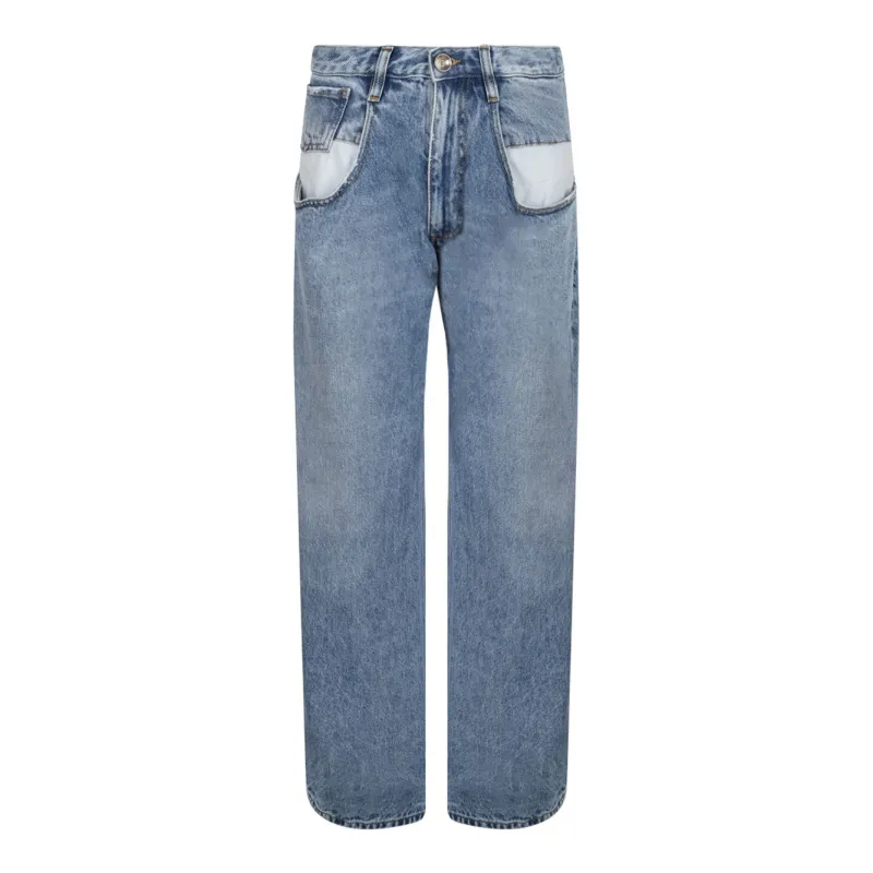 STRAIGHT LEG JEANS WITH CONTRASTED POCKETS made by Maison Margiela