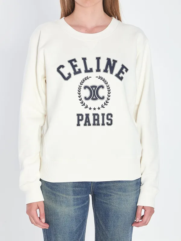 WHITE UNIVERSITY COTTON SWEATSHIRT sold by Lord & Taylor