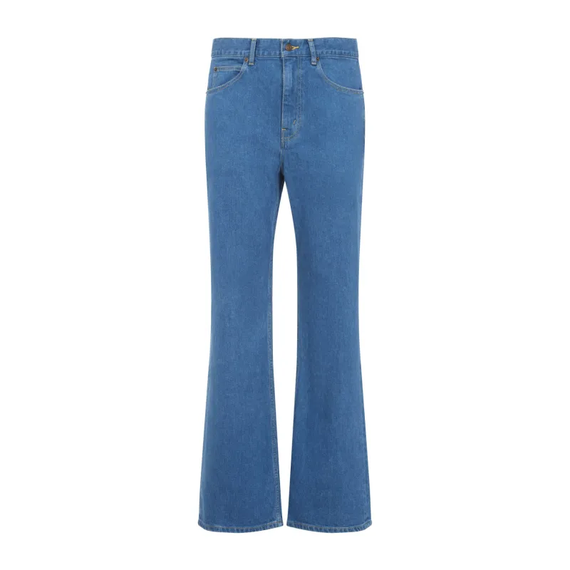 WESTERN BLUE COTTON FLARED JEANS sold by Lord & Taylor
