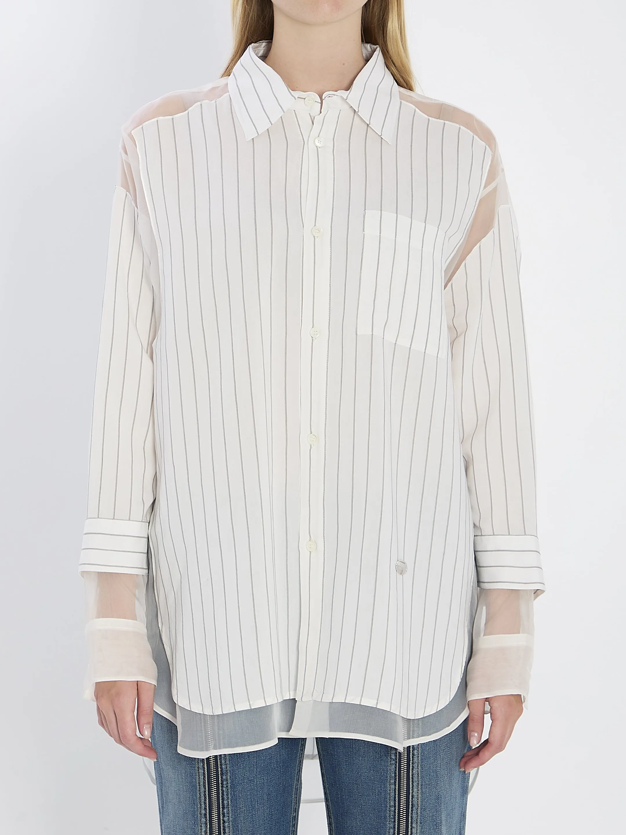 OVERSIZED STRIPED SHIRT sold by Lord & Taylor