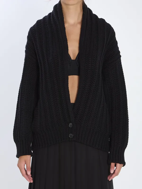 VIRGIN WOOL CARDIGAN sold by Lord & Taylor