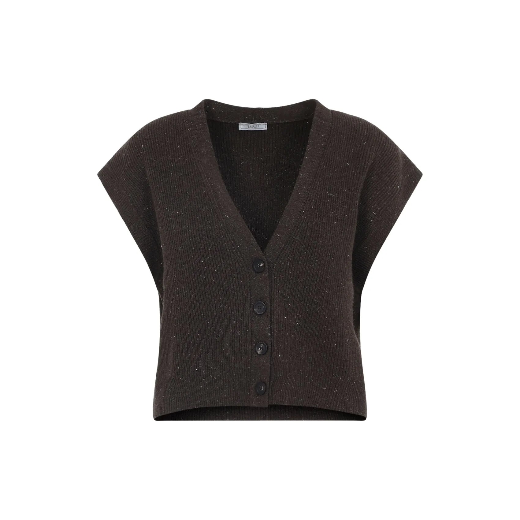 LUREX SLEEVELESS CARDIGAN sold by Lord & Taylor