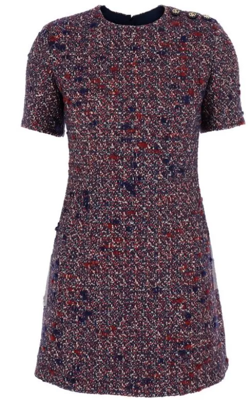 TWEED DRESS WITH SHORT SLEEVES sold by Lord & Taylor