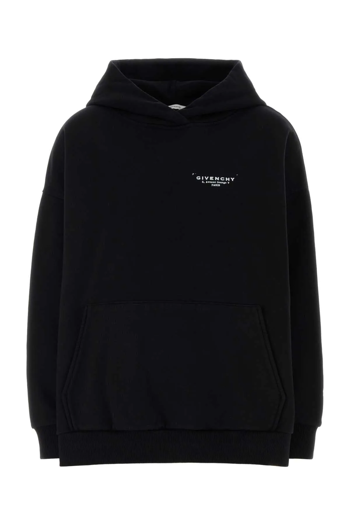 BLACK COTTON OVERSIZE SWEATSHIRT sold by Lord & Taylor