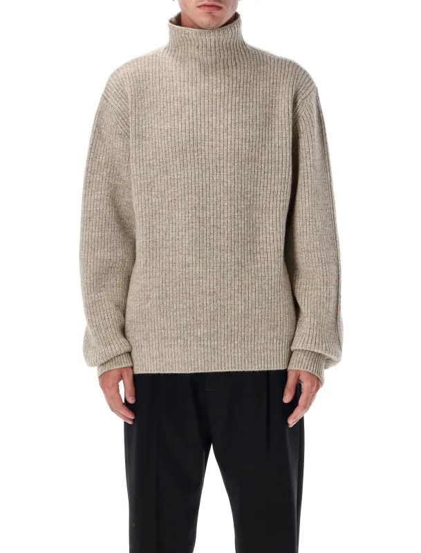 CAPPUCCINO WOOL OVERSIZE SWEATER made by Lemaire
