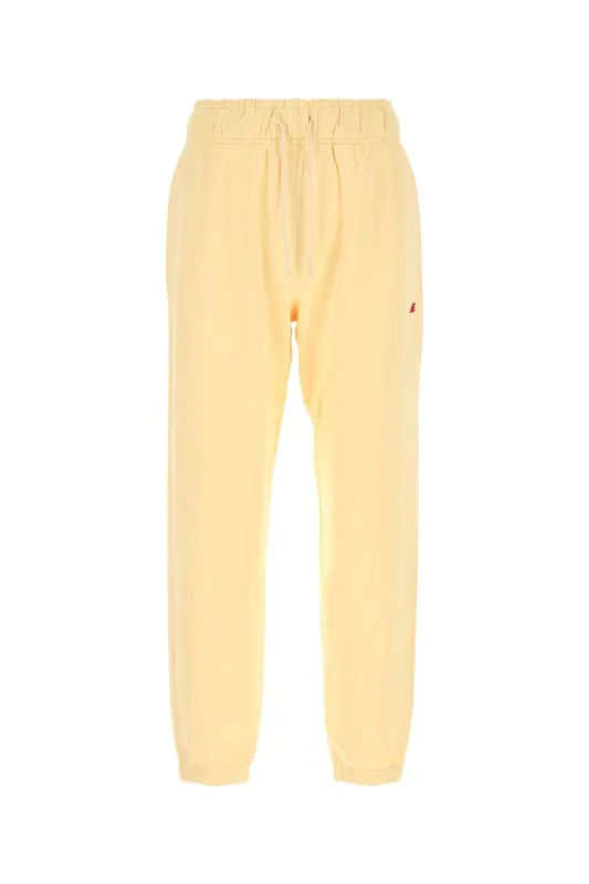 PASTEL YELLOW COTTON JOGGERS sold by Lord & Taylor
