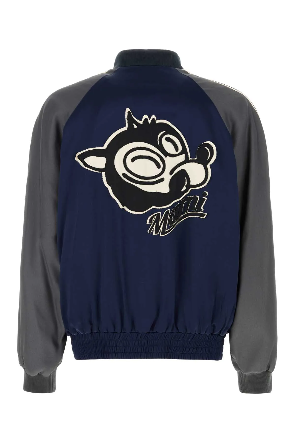 NAVY BLUE SATIN BOMBER JACKET sold by Lord & Taylor product image thumbnail 2
