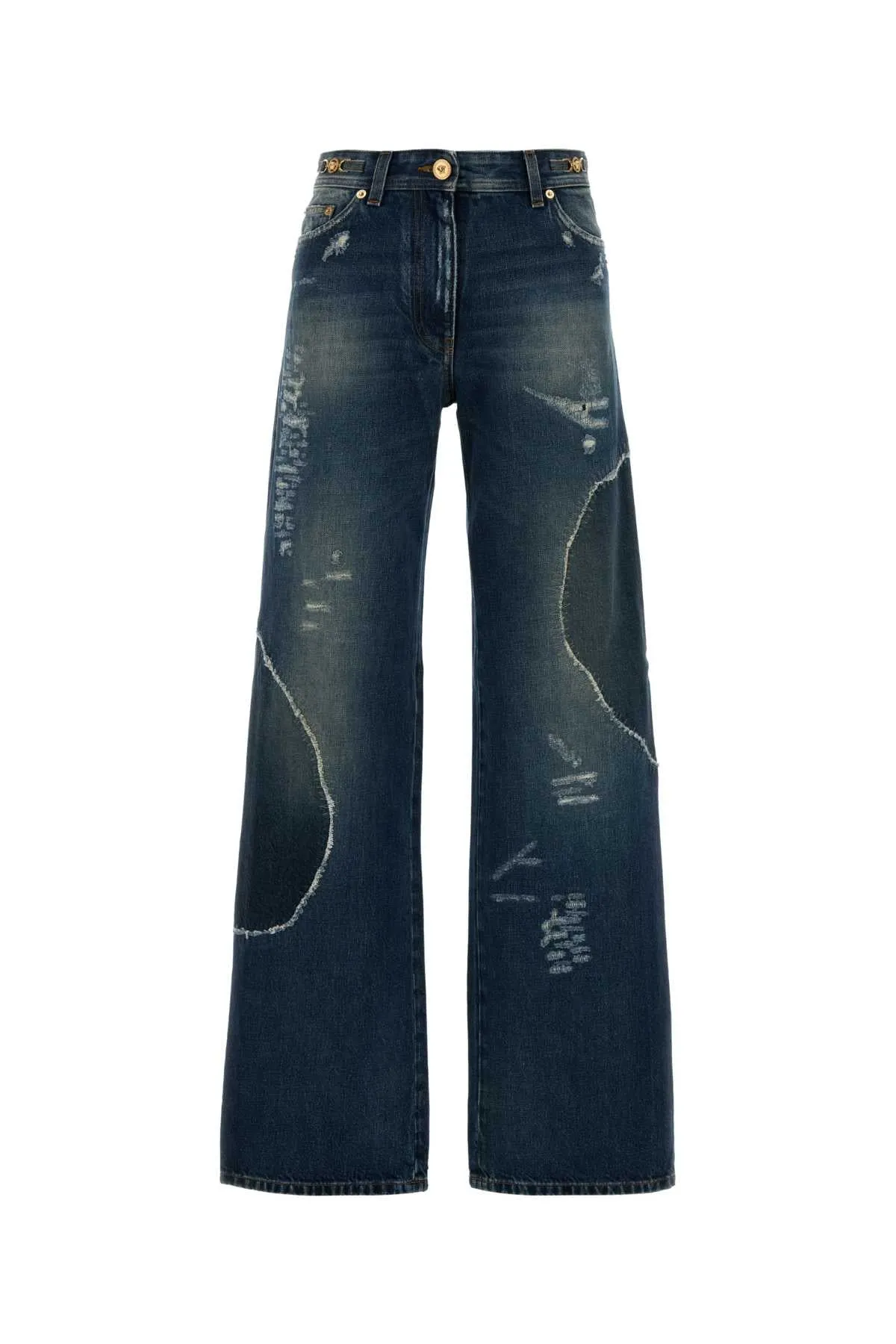 DENIM WIDE-LEG JEANS sold by Lord & Taylor