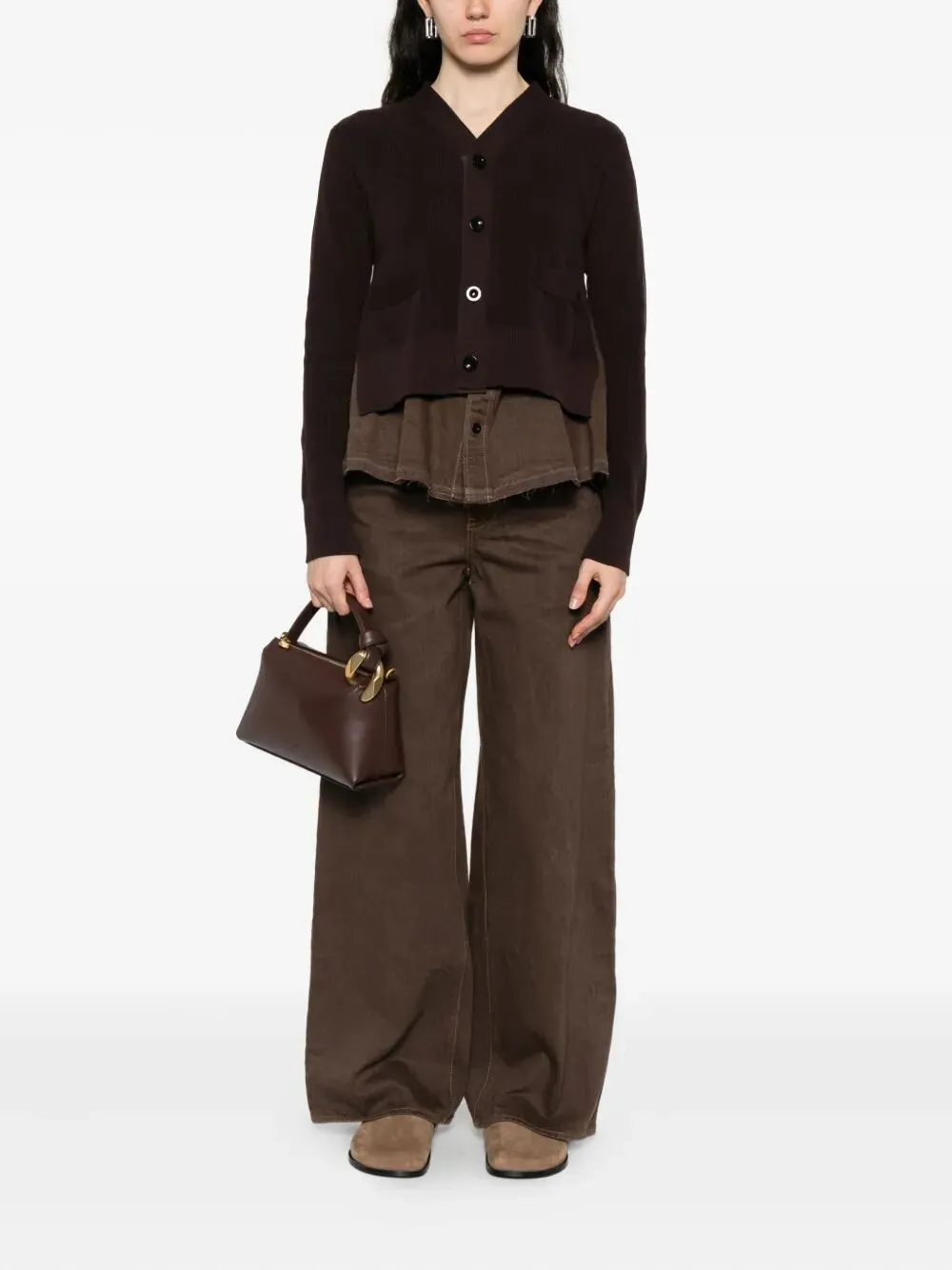 WIDE LEG DENIM PANTS sold by Lord & Taylor product image thumbnail 3