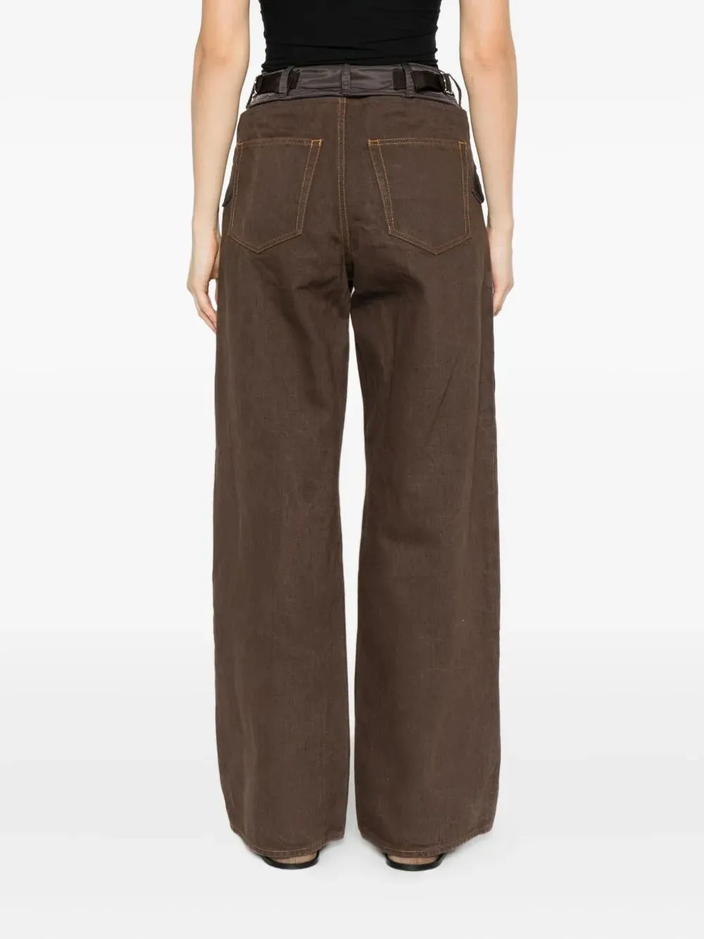 WIDE LEG DENIM PANTS sold by Lord & Taylor product image thumbnail 5