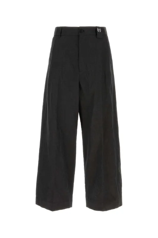BLACK FLAX-BLEND TROUSERS sold by Lord & Taylor