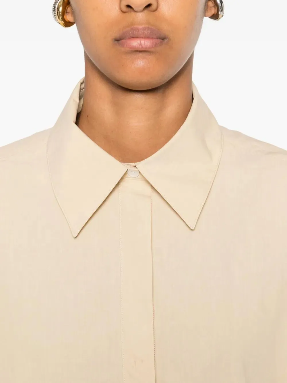 MARGAN LONG-SLEEVE SHIRT WITH CURVED HEM sold by Lord & Taylor product image thumbnail 5