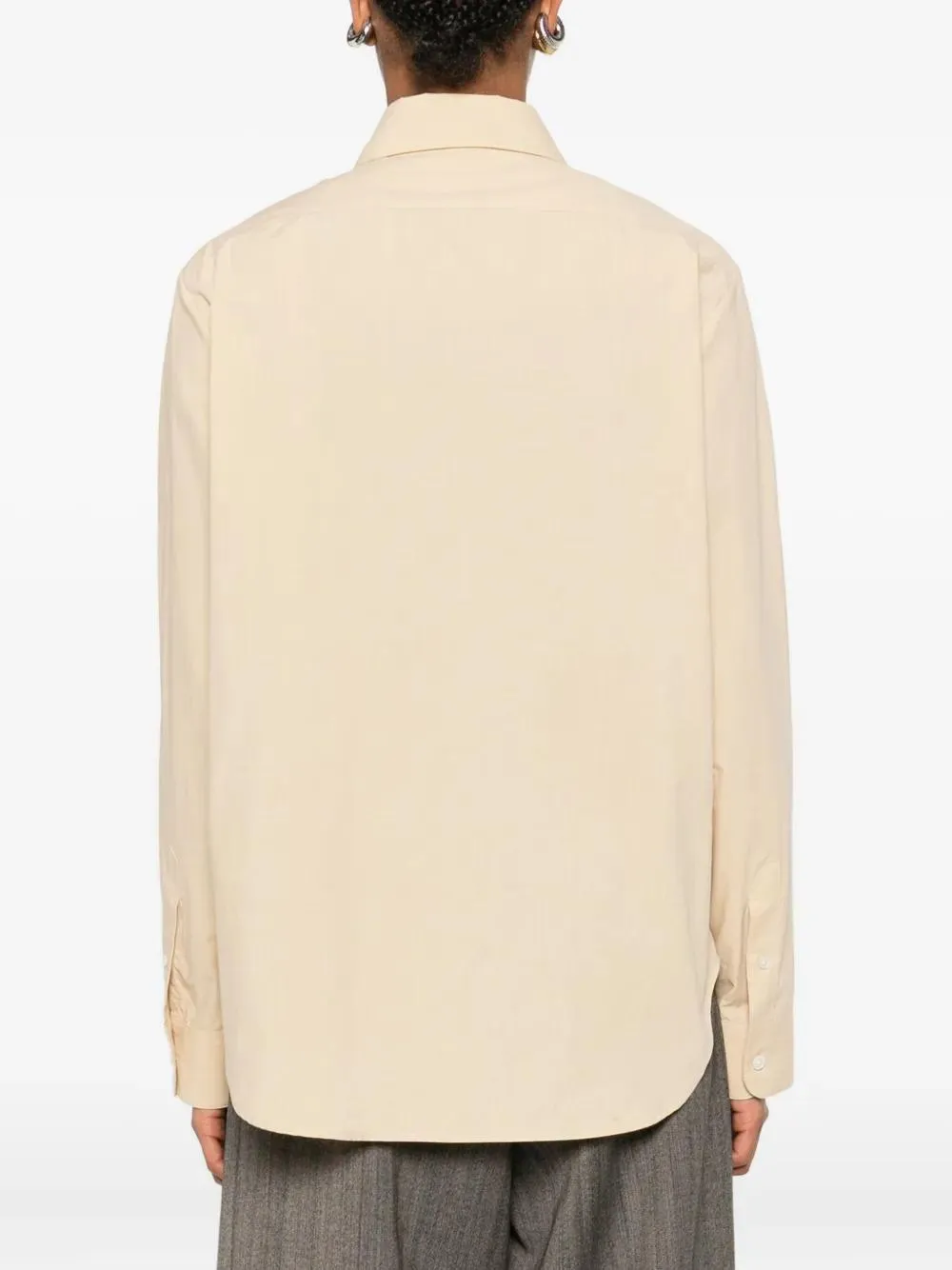 MARGAN LONG-SLEEVE SHIRT WITH CURVED HEM sold by Lord & Taylor product image thumbnail 4