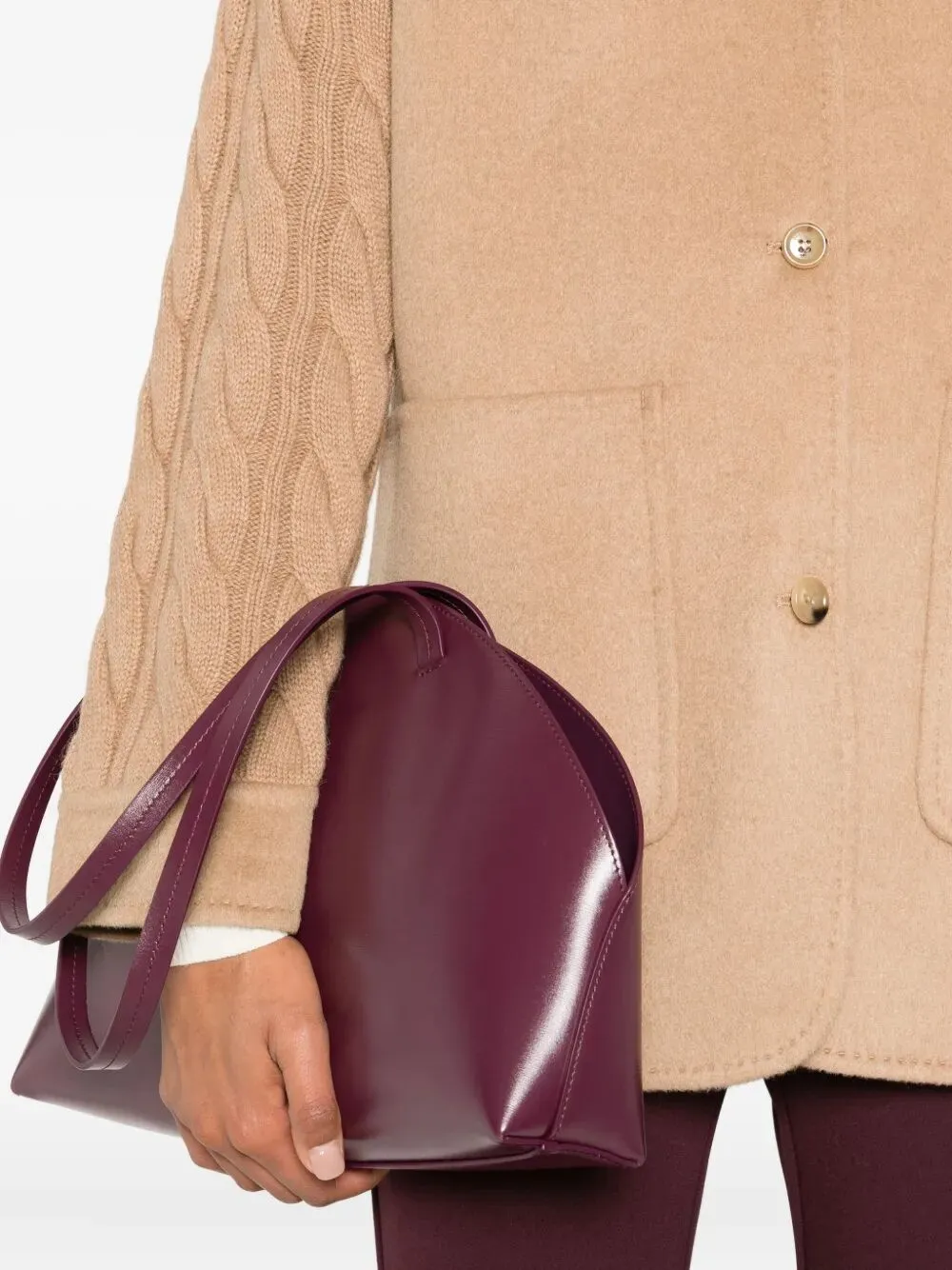 "TACCO" DOUBLE CAMEL KNITTED CABAN sold by Lord & Taylor product image thumbnail 3