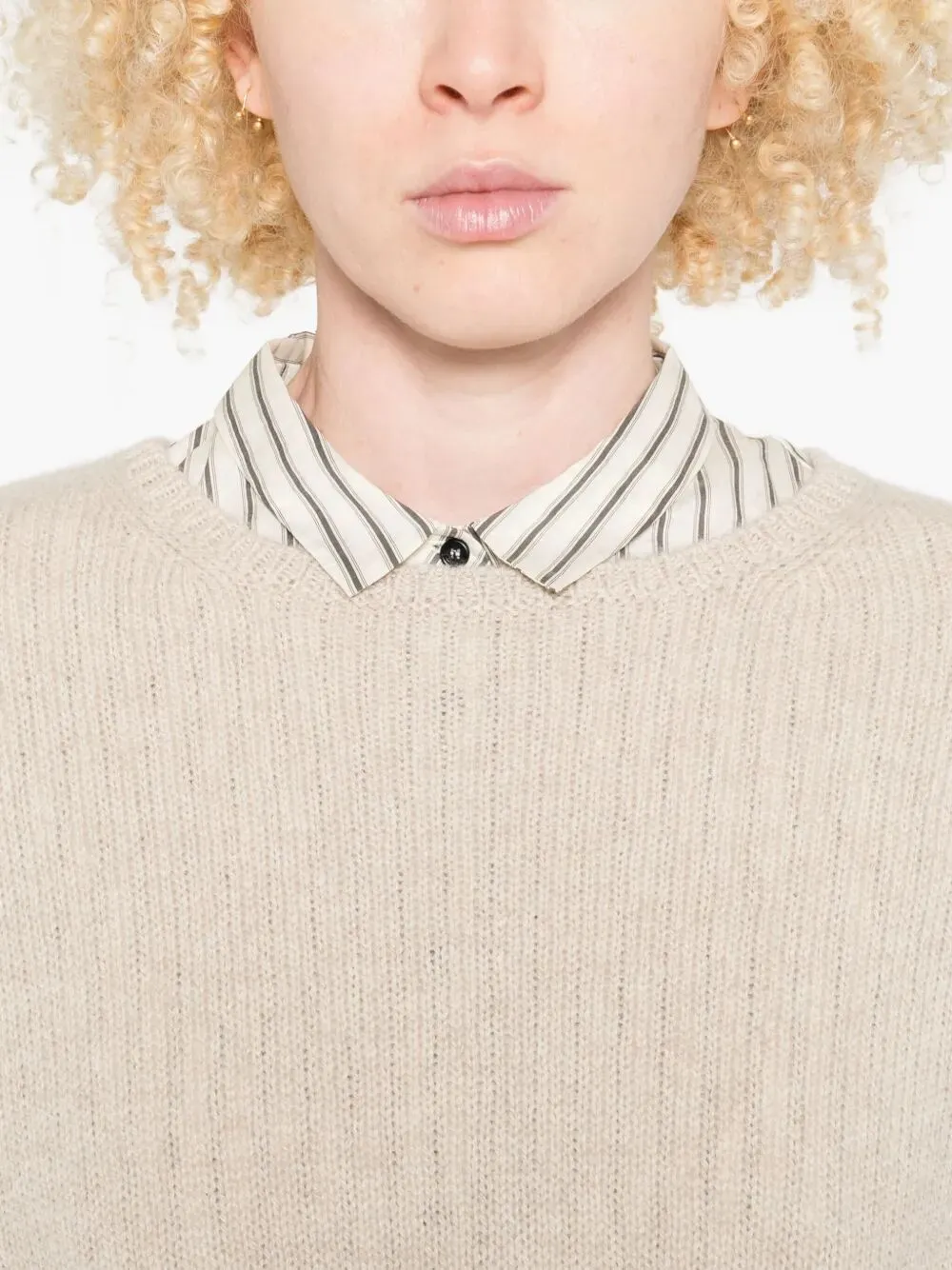 ROUND NECK DROPPED SHOULDERS RELAXED FIT SWEATER sold by Lord & Taylor product image thumbnail 5