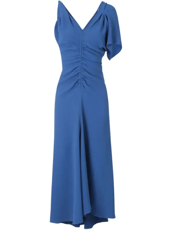 SAPPHIRE BLUE ASYMMETRIC 1-SLEEVE DRESS sold by Lord & Taylor