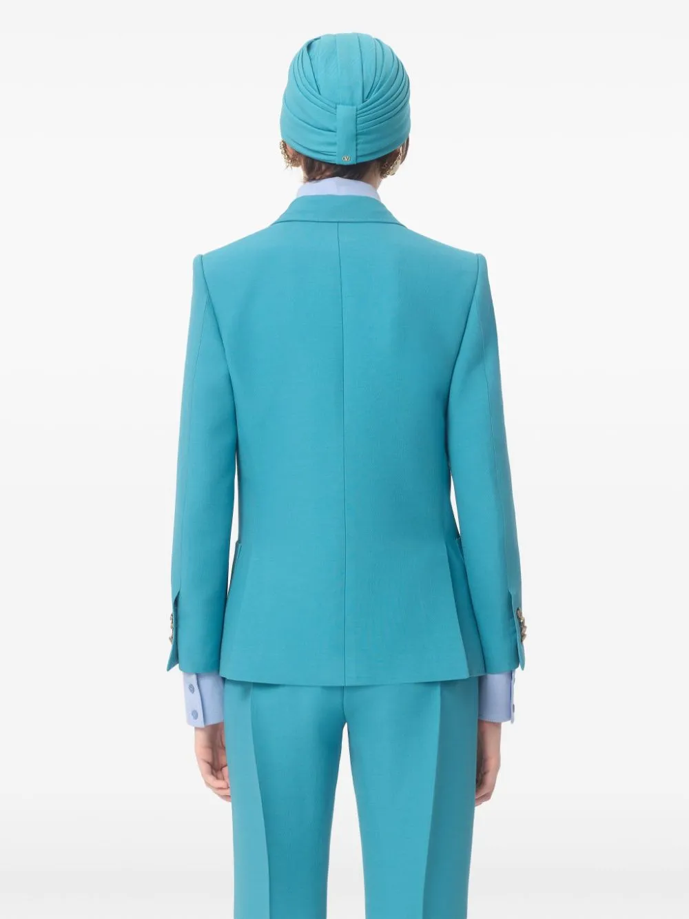 TURQUOISE 2-BUTTON BLAZER sold by Lord & Taylor product image thumbnail 5