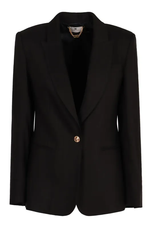 BLACK BLAZER WITH GOLD BUTTONS sold by Lord & Taylor