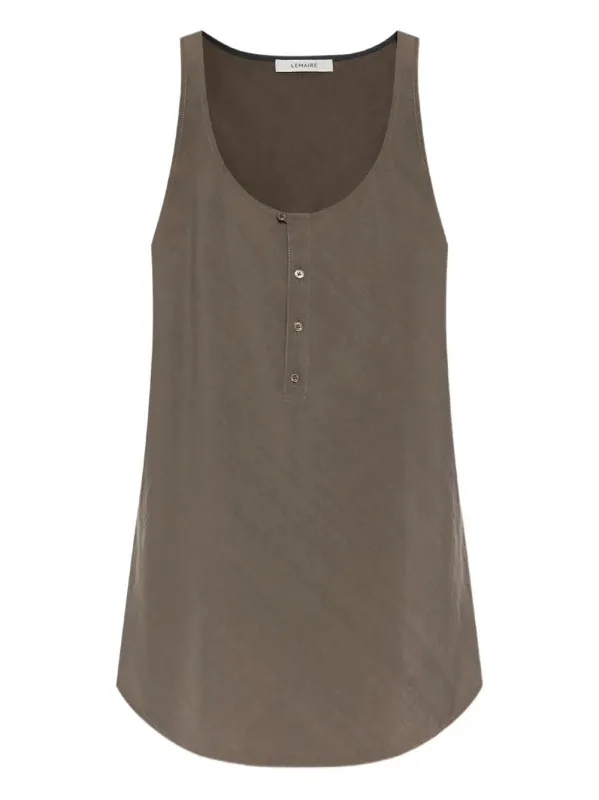 BROWN BIAS TANK TOP sold by Lord & Taylor