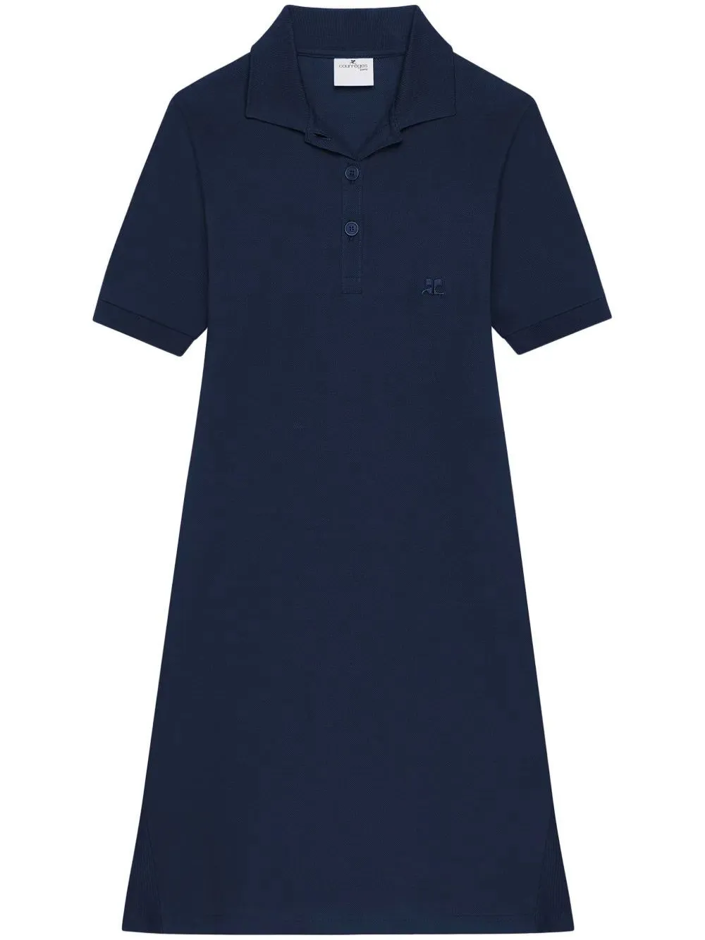 NAVY PIQUE DRESS WITH POLO COLLAR sold by Lord & Taylor