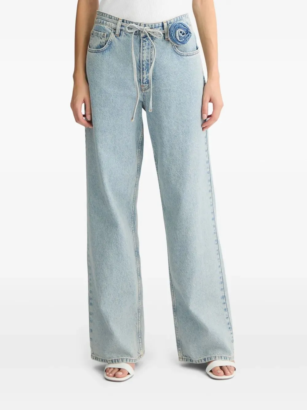 DENIM JEAN PANTS DET PINK WAIST sold by Lord & Taylor product image thumbnail 4