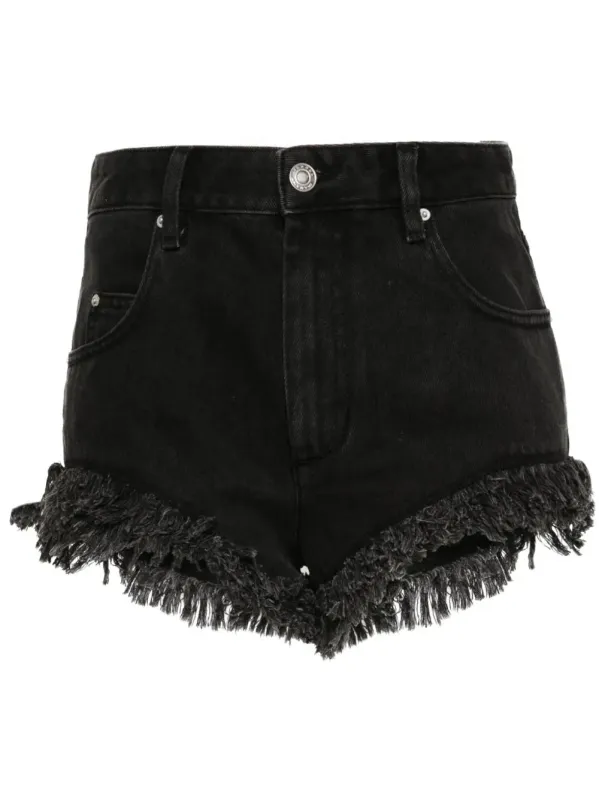 SHORT ENEIDAO BLACK SHORT made by Isabel Marant